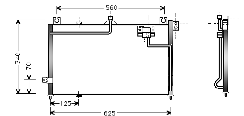 323 Klima Radyatörü 1995-1996 Oem
