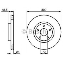Mazda 3 Fren Diski Ön 2002-2006 2.0 Bosch