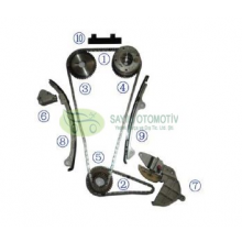 X Trail Triger Zincir Seti 2002-2008 2.0 QR20 10 Parça (Voyer)